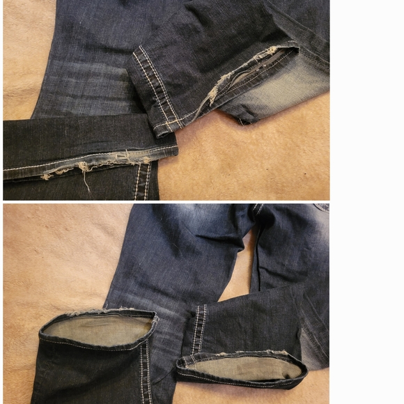 Miss Me, Rhinestone Back Pocket Bling Bootcut Jeans, Size 32, Inseam Approx. 29" - Picture 8 of 8